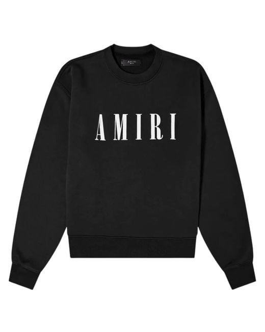 Amiri Black Bold Core Logo Sweatshirt Cotton