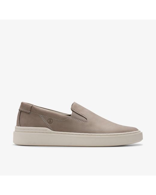 Clarks Craft Swift Go Nubuck Shoes in Grey for Men Lyst UK