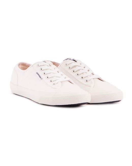 Superdry White Classic Low Pro Vegan Trainers
