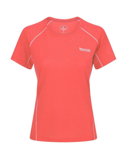 Regatta Pink Devote Ii Quick Drying Short Sleeve T Shirt
