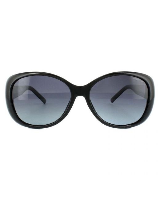 Polaroid Blue Butterfly Shiny Gradient Polarized Sunglasses