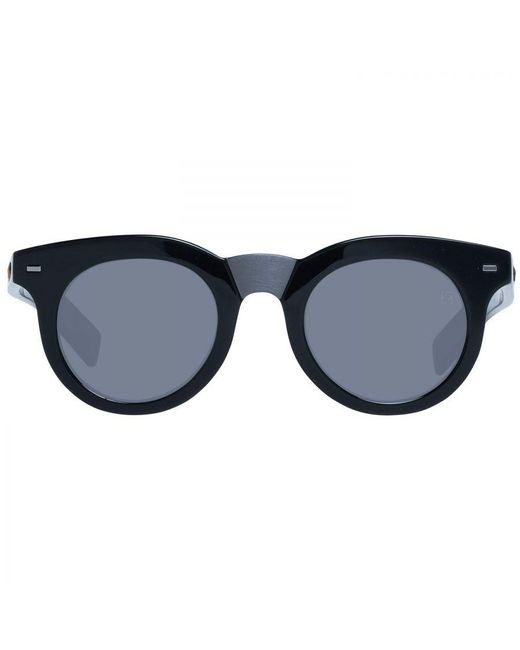 Zegna Blue Round Sunglasses With 100% Uva & Uvb Protection for men