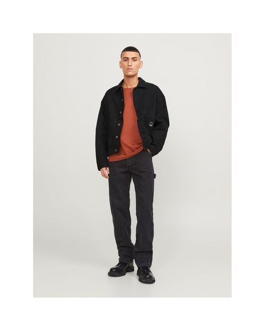 Jack & Jones Black And Eddie Carpenter Relaxed Fit Jeans for men