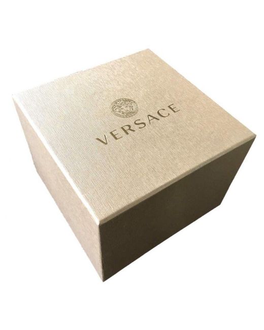 Versace Greca Icon Dames Horloge Goudkleurig Vez600521 in het Metallic