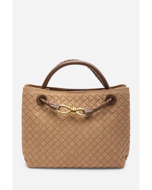 Where's That From Black Luna Woven Leather Tote Bag With Detail