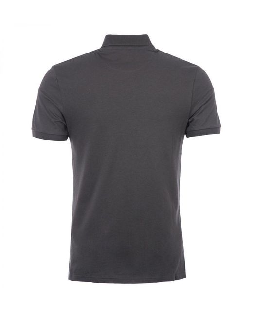 Lyle & Scott Black And Plain Organic Cotton Polo Shirt for men