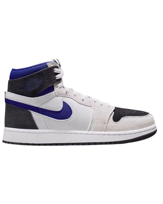Nike Blue Air Jordan 1 Zm Air Detail Sneakers Leather
