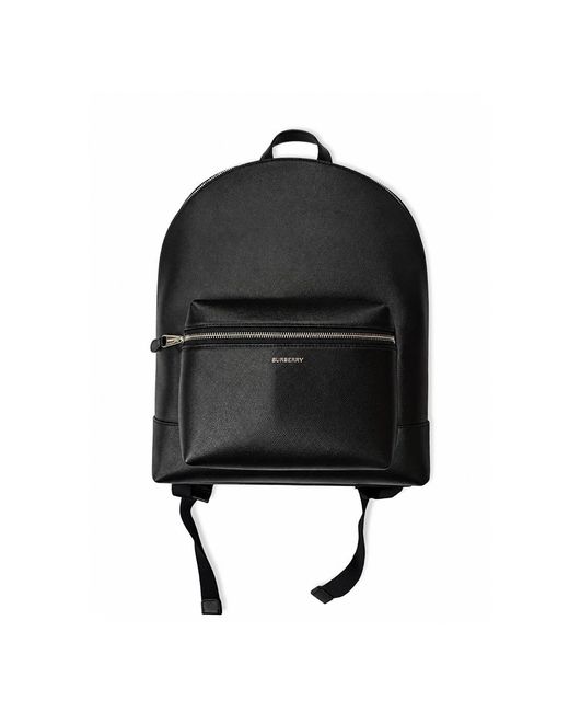 Burberry Black Jeff Leather Backpack for men
