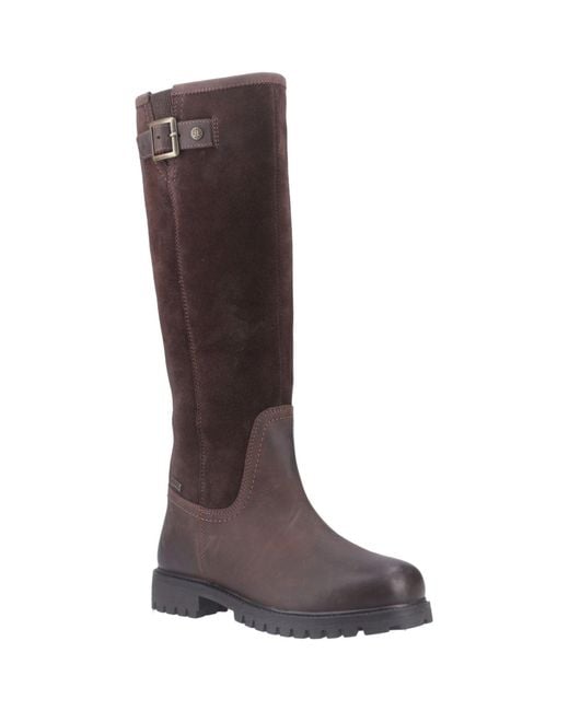 Hunter Brown Canna Tall Leather Boots