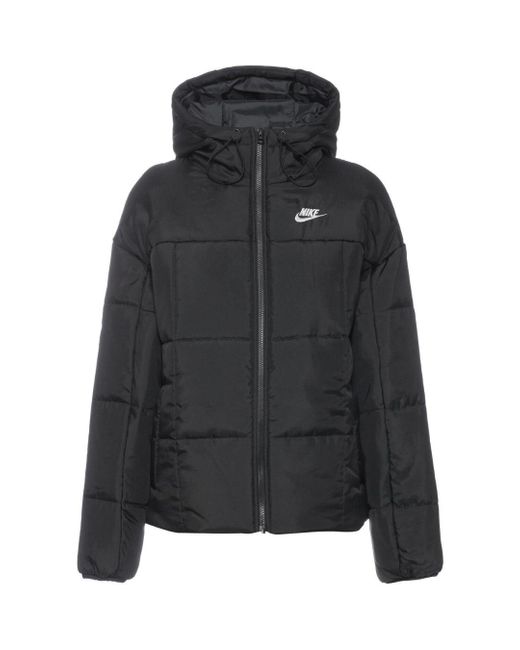 Nike Black Plain Steppjacke