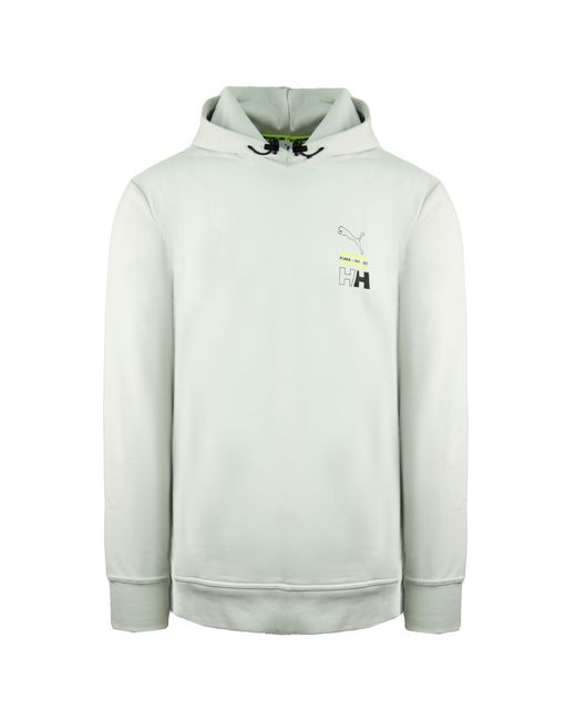 PUMA Gray X Helly Hansen Long Sleeve Pullover Hoodie 598283 95 Cotton for men