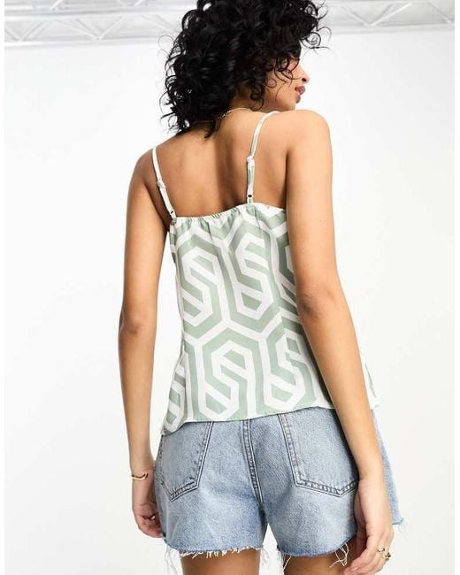 In The Style Multicolor X Gemma Atkinson Cowl Neck Cami Top