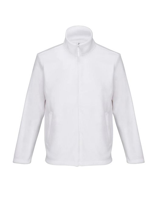 Sol's White Adult Nitro Microfleece Jacket