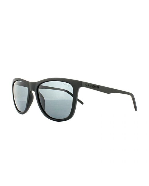Polaroid Gray Rectangle Polarized Sunglasses for men