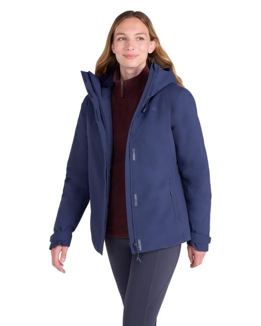 Mountain Warehouse Blue 'Mallory' Padded Jacket Waterproof Warm Cosy Everyday Coat