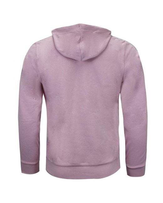 Sergio Tacchini Purple Long Sleeve Taped Devok Hoodie Cotton for men