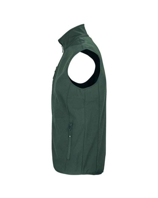 Sol's Green Falcon Softshell Recycled Body Warmer (Forest) for men