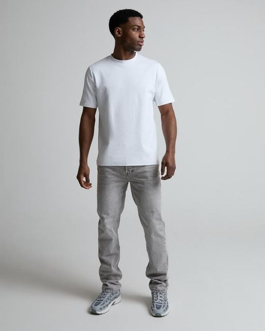 Alessandro Zavetti Gray Danati Straight Stacked Fit Denim Jean for men