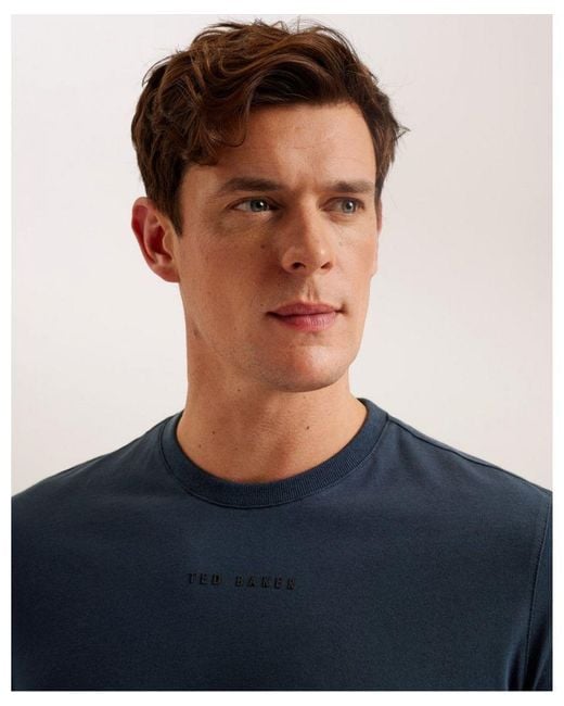 Ted Baker Blue Wiskin T-Shirt , Size: L for men