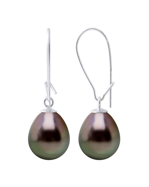 Ateliers Saint Germain White Earrings Real Cultured Tahiti Pearls Pear 9-10 Mm