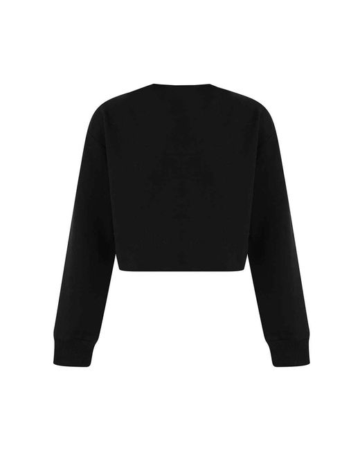 Miso Black Cropped Sweatshirt