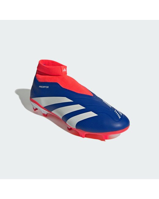 Adidas Originals Blue Predator League Laceless Firm Ground Boots