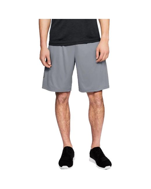 Under Armour Blue Tech Loose Fit Wicking Graphic Shorts for men