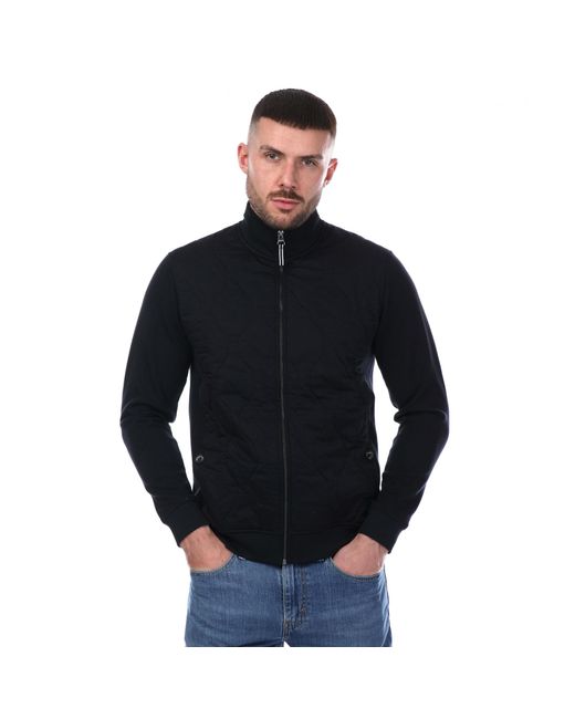 Mercery Black Elgar Onion Quilt Full Zip Sweatshirt