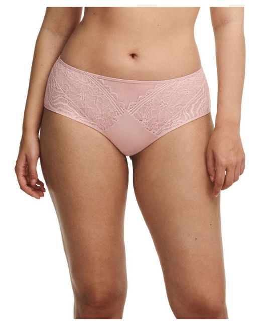 Chantelle Pink Easy Feel Floral Touch Covering Shorty Polyamide