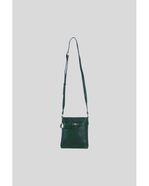 Ashwood Leather Green Real Crossbody Bag With Adjustable Strap