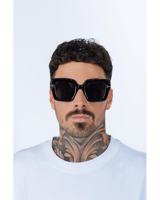 SVNX Black Bold Square Sunglasses
