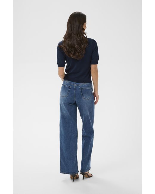 Kaffe Pullover Kalizza Pullover Regular Fit in het Blue