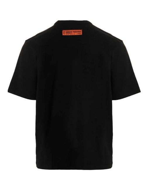 Heron Preston Black Misprinted T-Shirt for men