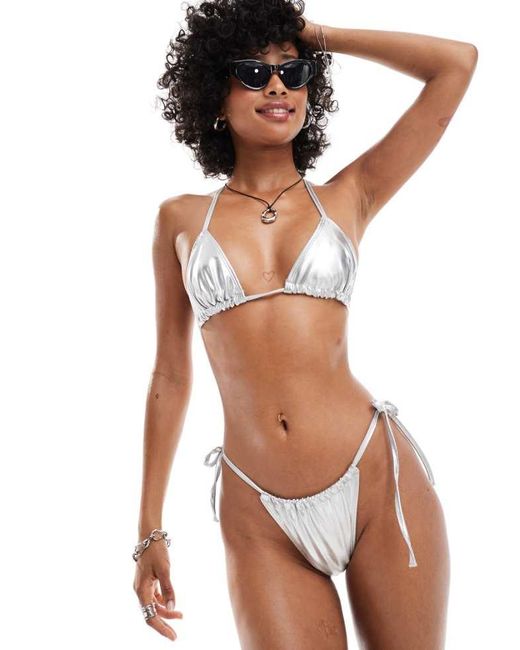 Collusion Brown Bikini Bottom Co-Ord