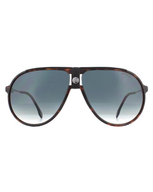Carrera Gray Aviator Havana Gradient Sunglasses for men