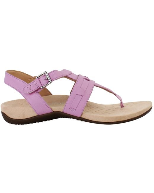 Vionic Pink Rest Lupe Sandals Leather