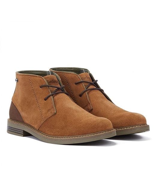 Barbour Brown Readhead Suede Boots for men