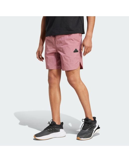Adidas Red City Escape Woven Shorts for men