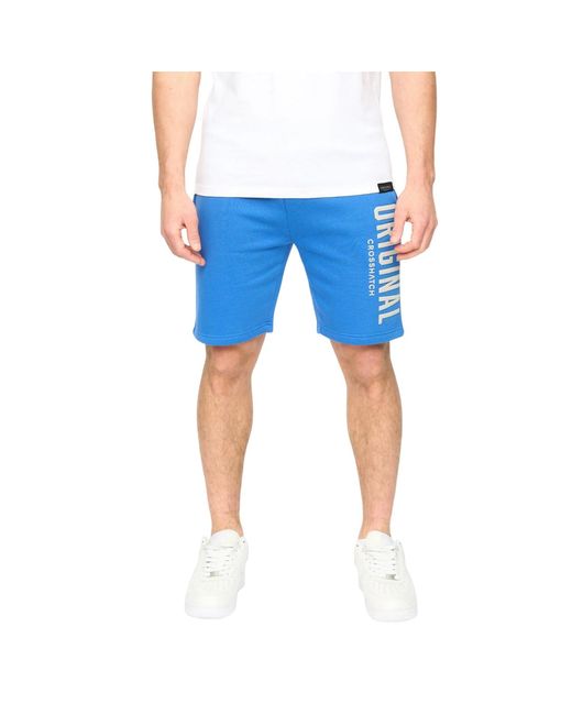 Crosshatch Blue Kensby Shorts (Royal) for men