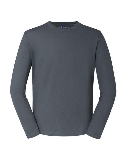 Russell Gray Classic Long-Sleeved T-Shirt (Convoy) for men