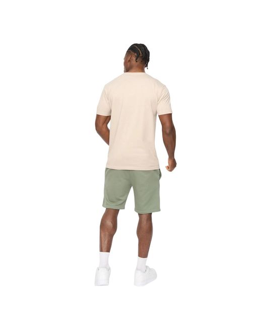 Crosshatch Natural Bardon Cotton T-Shirt (Light Stone) for men