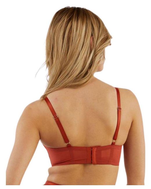 Playful Promises Red Eddie Crossover Wrap Bra Core