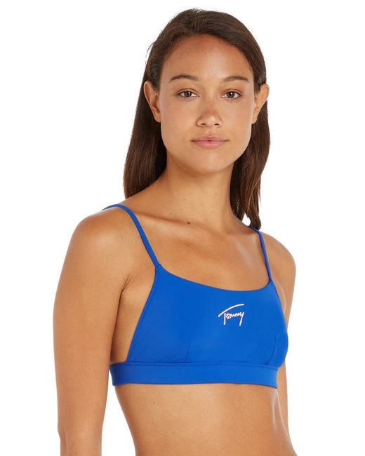 Tommy Hilfiger Blue Uw0Uw04085 Bikini Bralette Top