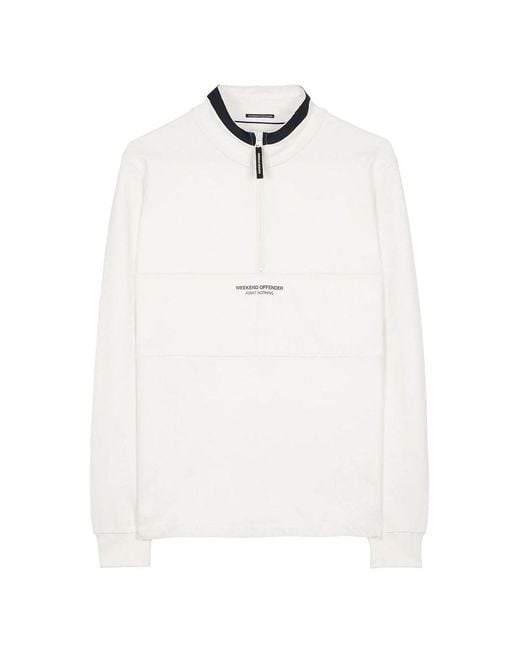 Weekend Offender White Lusaka Milk Sweater for men