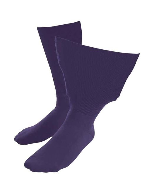 IOMI Blue Extra Wide Soft Cotton Oedema Socks For Swollen Feet