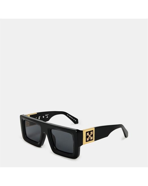 Off-White c/o Virgil Abloh Black Accessories Off Square Sunglasses, Design for men
