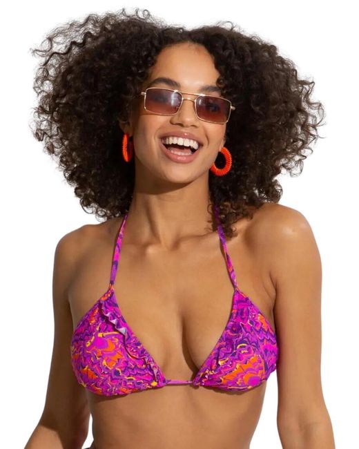 Pour Moi Purple 29600 Bermuda Triangle Bikini Top