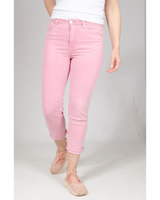 Marks & Spencer Pink Cigarette Cropped Jeans