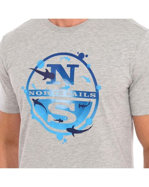 North Sails White Short Sleeve T-Shirt 9024120 for men