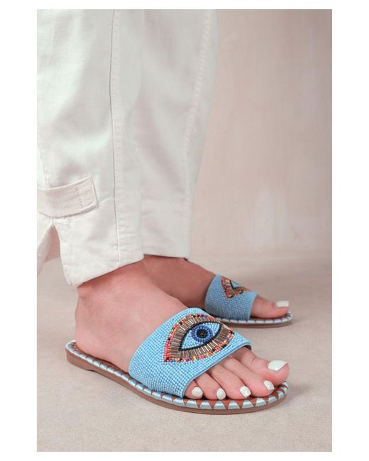 Where's That From Gray 'Cleanse' Flat Sandals